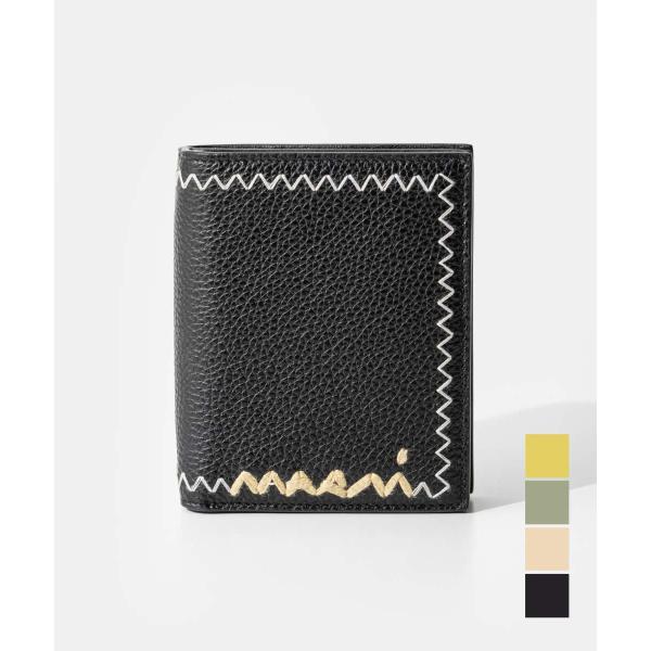 MARNI ロゴ パッチ ストライプ　長財布 MARNI ロゴ パッチ ストライプ 長財布