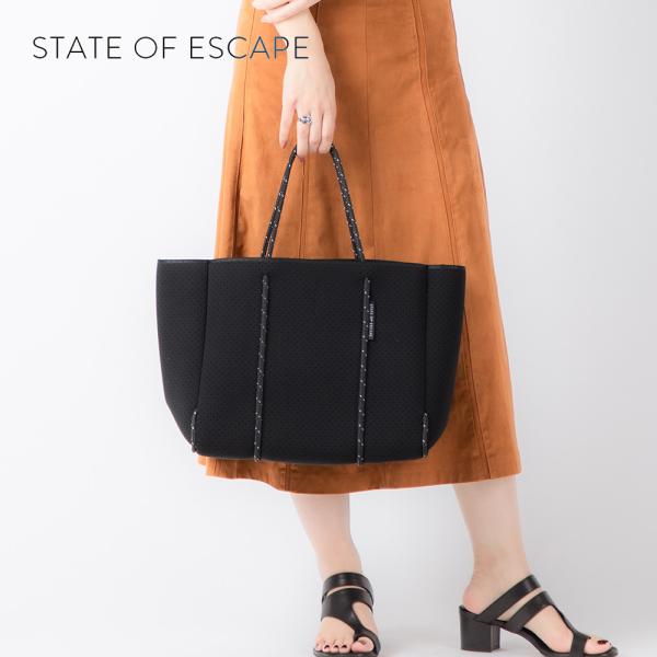 美品 ステイトオブエスケープ フライングソロ トートバッグ ブラック STATE OF ESCAPE ステイト オブ エスケープ State of Escape