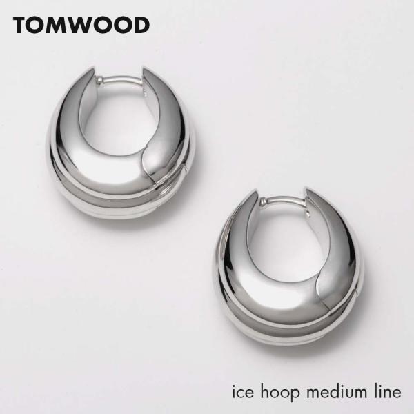 トムウッド TOM WOOD E40HMNA01 S925 ピアス アクセサリー ice hoop medium line