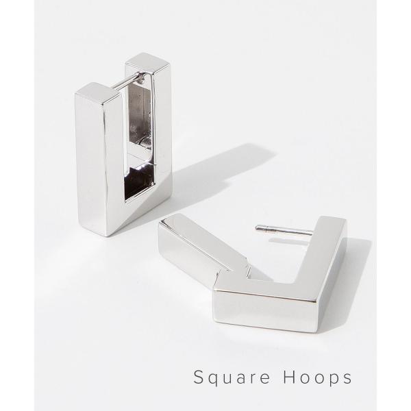 TOM WOOD トムウッド　Square Hoops スクエアフープ　シルバー TOMWOOD】Square Hoops Small シルバー ピアス スクエア フープ