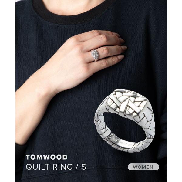 トムウッド TOM WOOD QUILT RING SMALL キルト スモール 101564 リング 指輪 レディース アクセサリー シルバー 爆買