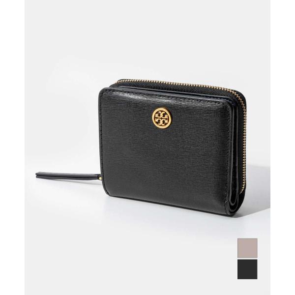 未使用　箱付きトリーバーチ　ロビンソン ミニウォレット　カラーブロック　ブルー トリーバーチ TORY BURCH トリーバーチ TORY BURCH Robinson