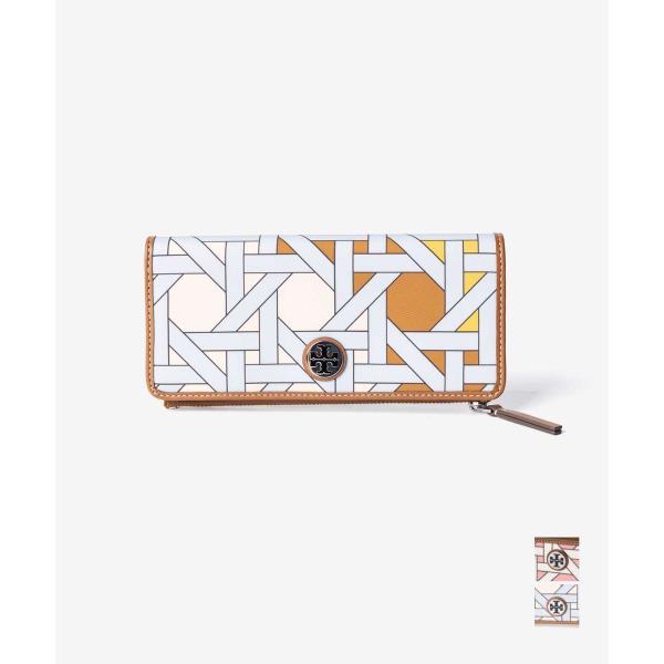 トリーバーチ TORY BURCH Basketweave Small Slim Envelope Wallet バスケットウィーブ スモール スリム エンベロープ ウォレット 175894 長財布 レディース
