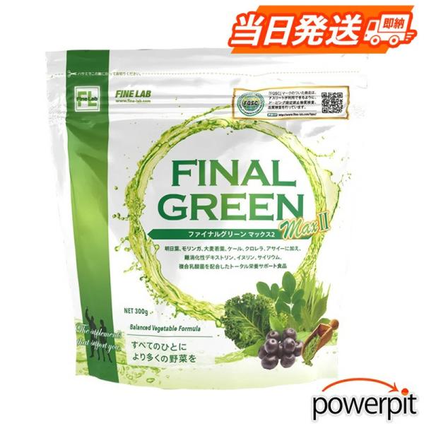 他サイト： ファインラボ ファイン・ラボ ファイナルグリーン MAX2 300g 野菜 乳酸菌 手軽 FLGR ちゃぴさんの商品画像