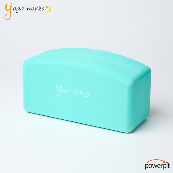 ヨガワークス,YW-E316-C052,らくねるアーチヨガブロック,ミント,ストレッチ,柔軟体操,体幹トレーニング,ヨガグッズ,ヨガブロック,yogaworks