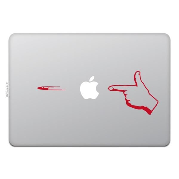 MacBook Air / Pro �}�b�N�u�b�N �X�e�b�J�[ �V�[�� �e���r CM �n���h�K�� �s�X�g�� �r�����b�g �V���[�e�B���O ���i�摜2