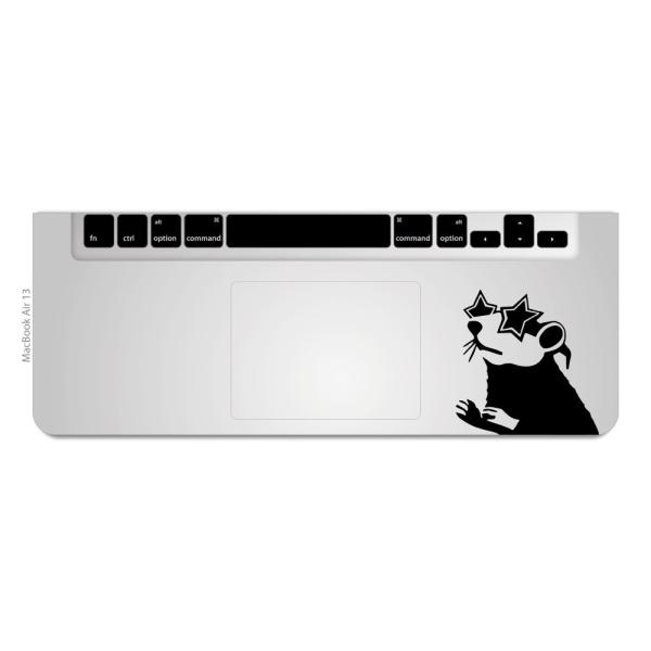 MacBook Air / Pro }bNubN XebJ[ V[  Kl bg gbNpbh Trackpad  Star Glasses Rat