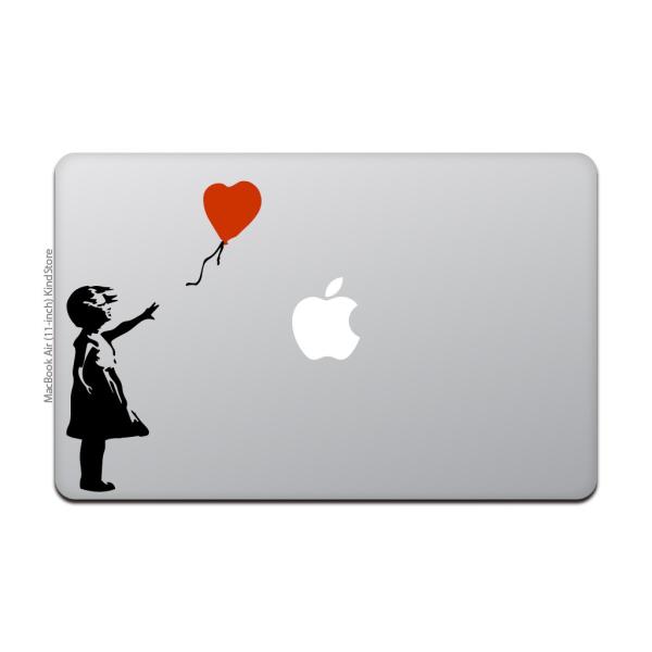 カインドストア MacBook Air / Pro 11 / 13インチ マックブック ステッカー シール 赤い風船に手を伸ばす少女 バンクシー  THE GIRL WITH RED BALLOON BANKSY /【Buyee】 