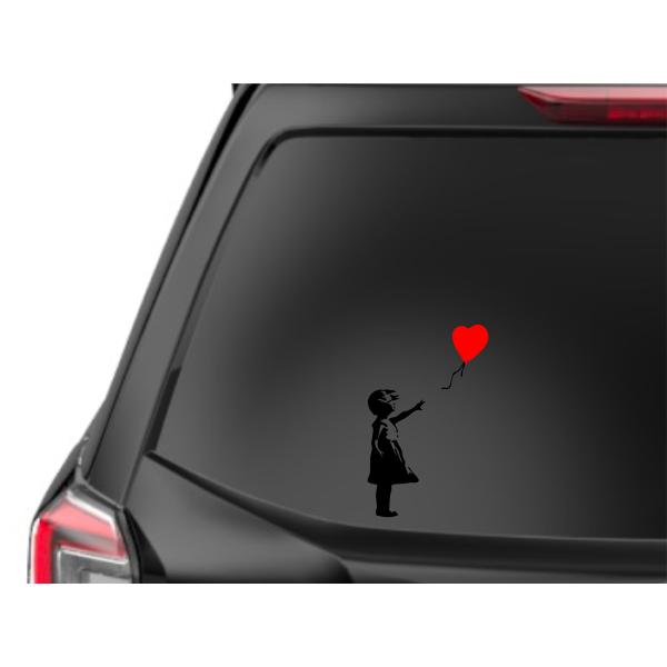 JChXgA  XebJ[ J[ A EBhE fJ[ ԂDɎL΂ oNV[ THE GIRL WITH RED BALLOON BANKSY