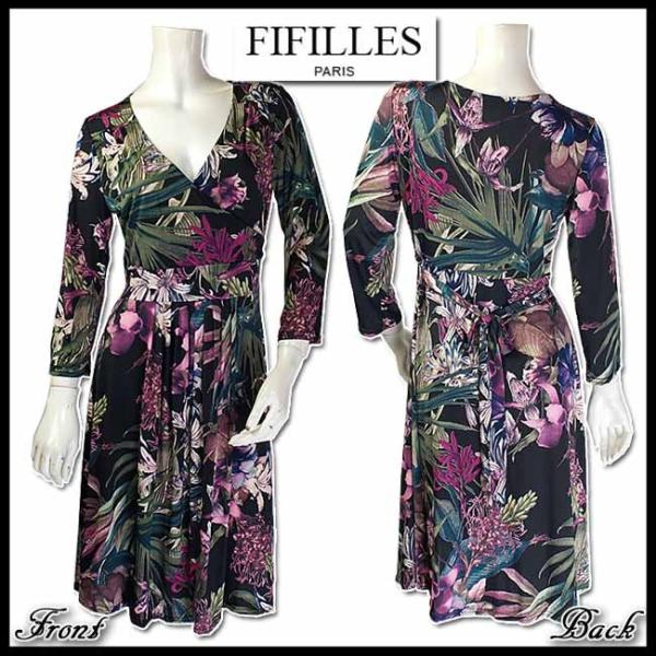 ワンピース フランス Fifilles Paris フィフィーユ 百合と蘭 ボタニカル柄 カシュクール調 サイズt2 当初税抜 Outlet Buyee Buyee 日本の通販商品 オークションの代理入札 代理購入