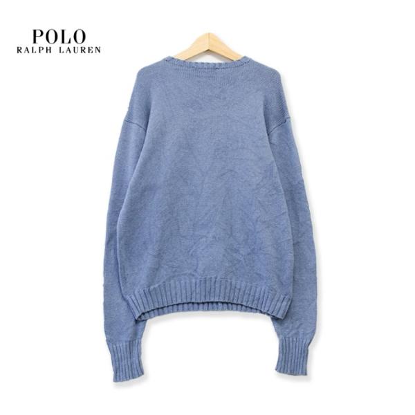 ポロ ラルフローレン Polo Ralph Lauren 無地 クルーネック セーター コットン メンズ Lサイズ ブルー 80年代 90年代 ユーズド 古着 K 4 Buyee Buyee Japanese Proxy Service Buy From Japan Bot Online