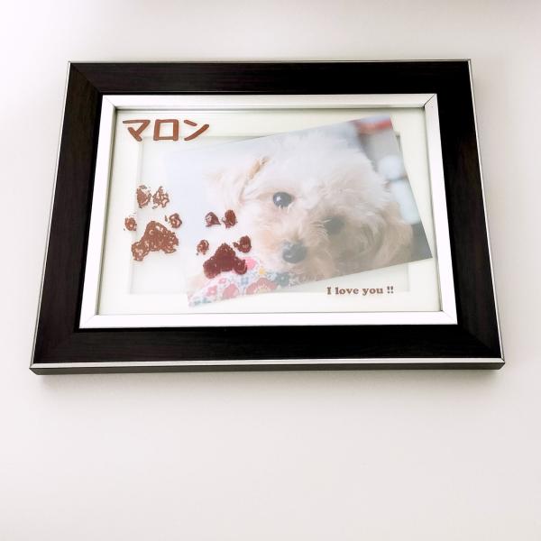 [Release date: December 25, 2023]名入れはもちろん、原寸大の肉球の手足形が可愛すぎるオリジナルの商品です。　爆買フレームはダークブラウンで木目もあるので癒やされます。窓はガラスになっており高級感があります。お...