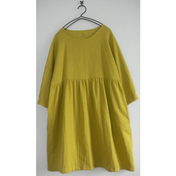 七分袖ギャザーワンピース マスタードイエロー Buyee Buyee Japanese Proxy Service Buy From Japan Bot Online