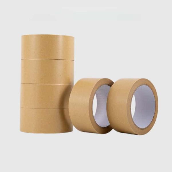 クラフトテープ ガムテープ 幅50mm×長さ50m 6個セット 手で切れる/油性ペン文字書き対応 梱包用 紙テープ 粘着 段ボール梱包 荷造り ゴミ袋結束