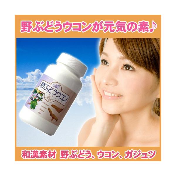 健康寿命100年時代、いつまでも若々しく健康！人体の機能は、悲しいかな、年令と伴に低下していきます。低下した機能を助けるため、長年利用されている和漢植物、野ぶどうとウコンとガジュツをブレンドしました。野ぶどうとお互いの良い点を高めるためです...