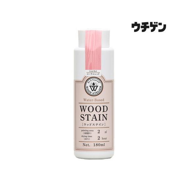 和信ペイント ウッドアトリエ ウッドステイン WS-25 コーラルレッド 180ml