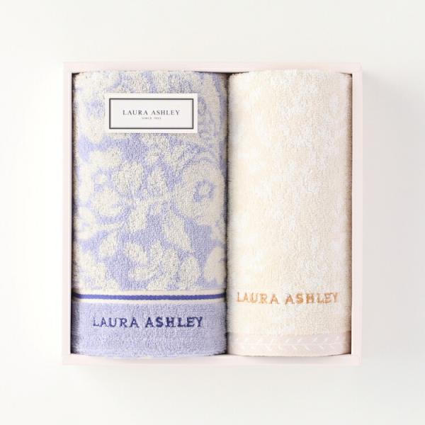 LAURA ASHLEY（ローラアシュレイ） グレースフルGフェイスタオル 花柄