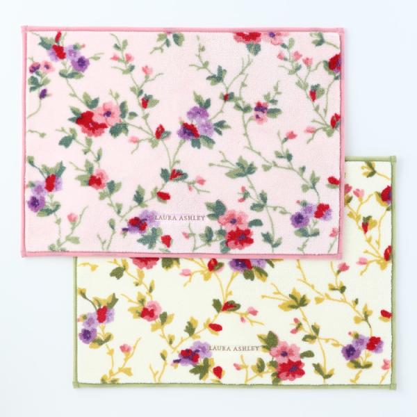 【UCHINO公式店】ウチノ プライオリーバスマット ｜ ローラアシュレイ LAURA ASHLEY 花柄 ナチュラル インテリア