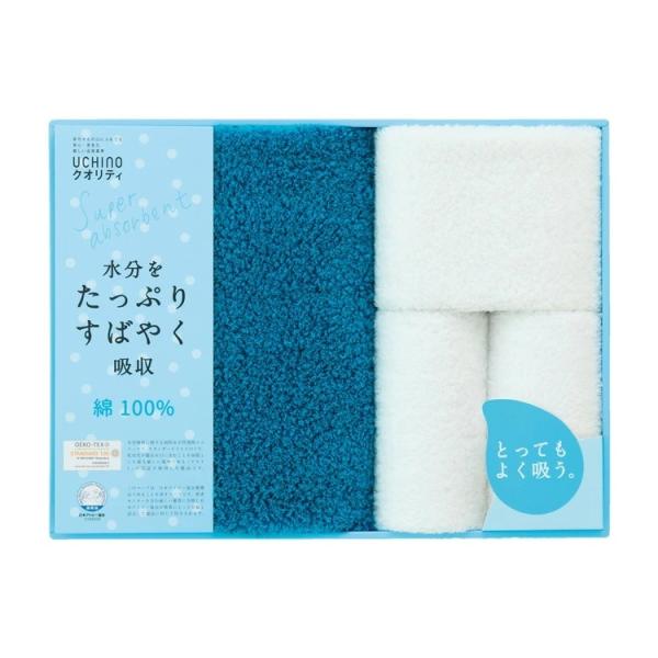 UCHINO 箱入りギフト とってもよく吸うタオル 「ごくふわ」 ギフト