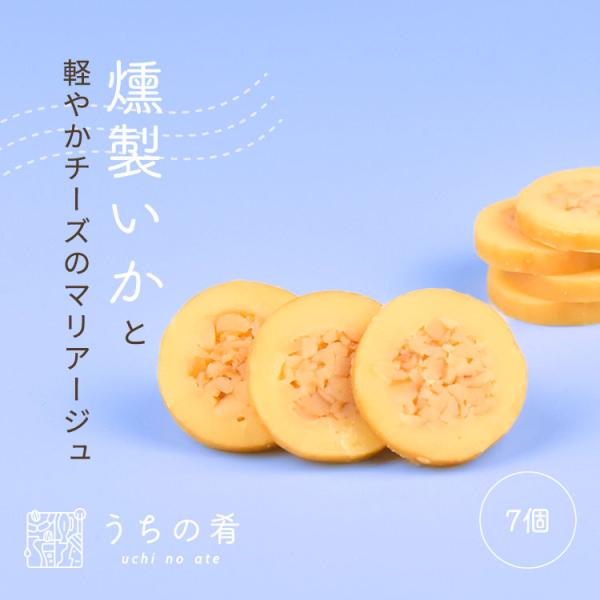 おつまみ つまみ プチギフト ロッ燻ロール チーズイカ チャック付き 珍味 チーズ いか 1袋 7個 送料無料 uchinoate