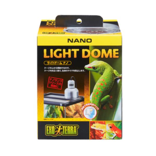 サングロー ナノ、ヒートグロー ナノ専用の爬虫類・両生類用照射器具。 小型ケージにぴったりのサイズの照明器具。 自然の太陽のように、ランプを上から照らすことができます。 サングロー ナノ、ヒートグロー ナノランプを設置して、太陽光を再現し、...