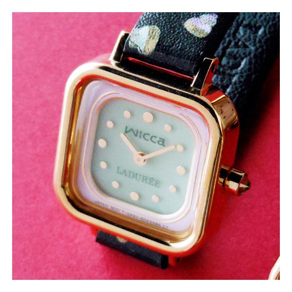 【wicca/ウィッカ腕時計】LADUREEコラボ600本限定モデルレディース wicca/ウィッカ腕時計】LADUREEコラボ600本限定モデルレディース