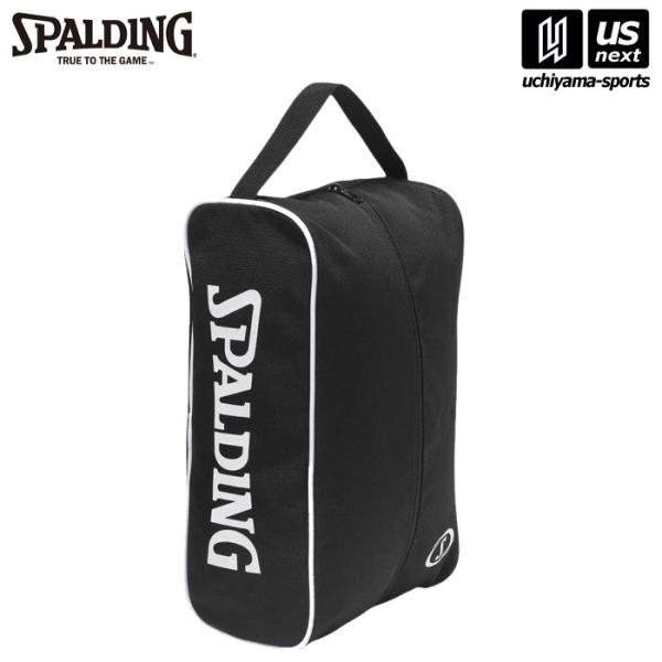 /メーカー スポルディング/品名 シューズケース ブラック×ホワイト/品番  42-007WH/サイズ 36 x 13 x 21.5cm/素材 ポリエステル/パイピングを施し、しっかりとした肉感のある撥水生地を使用したシューズケース/左サイ...