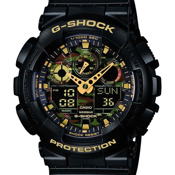 迷彩 GA-100CF-1A9JF CASIO カシオ G-SHOCK カモフラージュ ジーショック gshock　Gショック 送料無料 プレゼント  アスレジャー