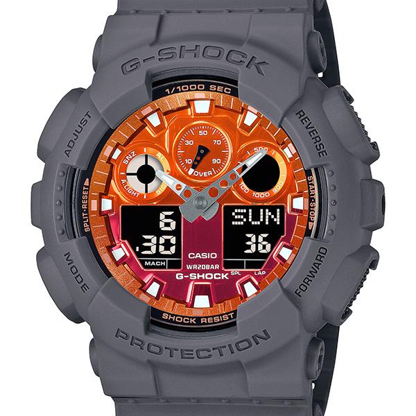 GA-100FL-8AJF CASIO カシオ G-SHOCK ジーショック Gショック THE FLAME INSIDE メンズ 腕時計 国内正規品 送料無料 爆買