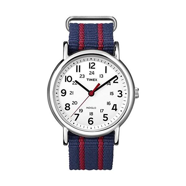 T2N747 TIMEX タイメックス 国内正規品 ウィークエンダー ストライプ ネイビーレッド メンズ腕時計