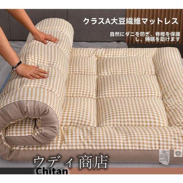 敷布団 シングル 敷き布団 洗える 無地 帝人 清潔 軽い 布団 敷ふとん 洗濯 抗菌 防臭 防ダニ シンプル マットレス ベットマット 敷布団 高反発 高密度