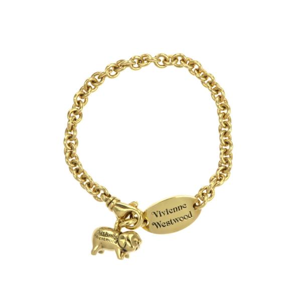 名東】ヴィヴィアンウエストウッド ブタ 豚 ブレス ブレスレット 19cm