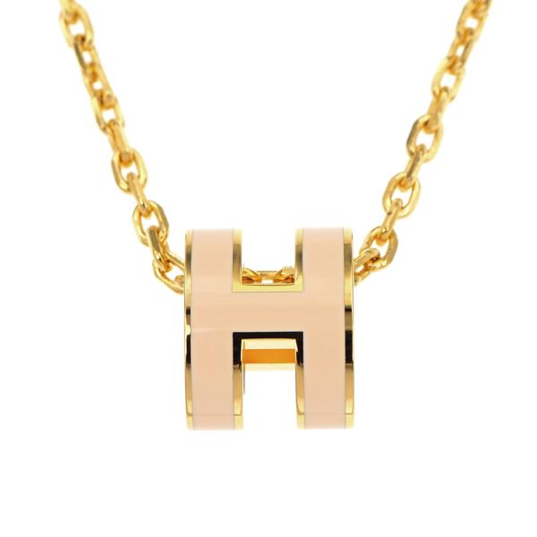 名東】エルメス ネックレス ポップアッシュ ミニ ペンダント H ローズ