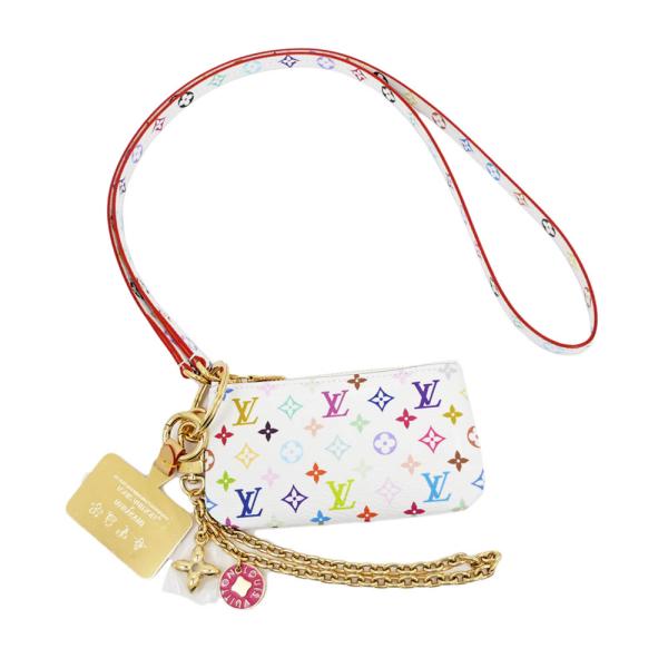 名東】ルイヴィトン LV×TM フォンホルダー M14099 ホワイト マルチ