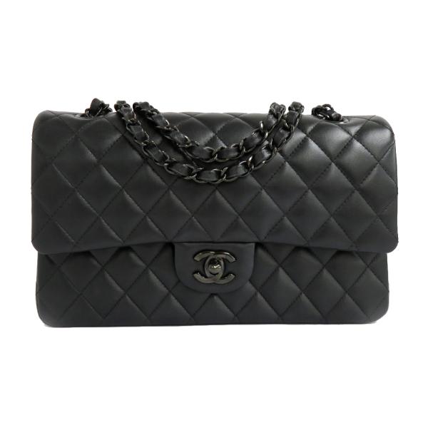 C⭐️HANEL ブラック ファッション クラシック A01112 Classic 11.12 handbag, Lambskin & gold-tone metal, black — Fashion 彫刻・オブジェ