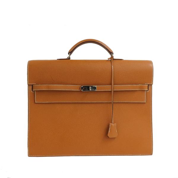 エルメス ケリーデペッシュ38 黒 シルバー金具 □I ビジネスバッグ エプソン Kelly 未使用品 HERMES エルメス ケリー デペッシュ 38 ビジネスバッグ