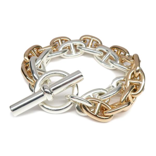 名古屋】エルメス ブレスレット シェーヌダンクルダブル GM11コマ MM15