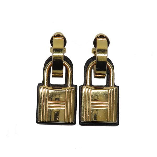 名古屋】エルメス オーケリー ピアス GP カデナ ゴールド ブラック