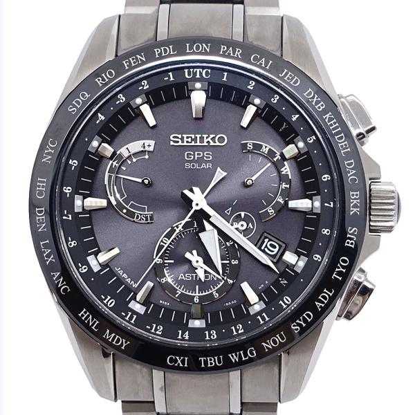美品 セイコー アストロン GPS チタン セラミック ビッグデイト