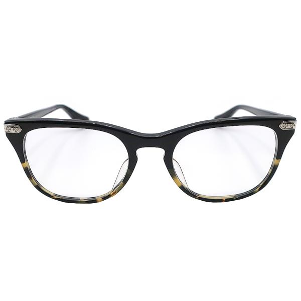 天白】クロムハーツ メガネ 眼鏡 WILLYWANKER ブラック べっ甲模様