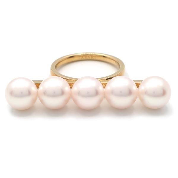 R*♡様 TASAKI バランスパールリング　ピンクゴールド 天白】TASAKI タサキ 田崎真珠 指輪 バランス シグネチャーリング R