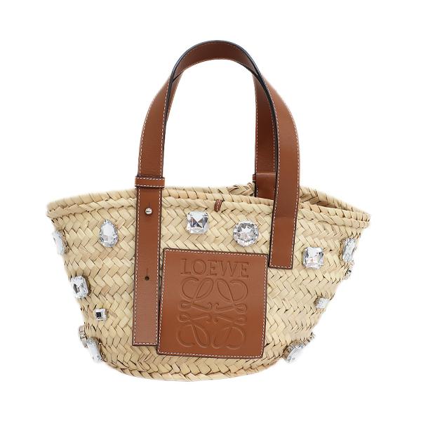 LOEWE かごバッグ ナチュラル ブラウン ロエベ LOEWE カゴバッグ かごバッグ バスケット バッグ トート