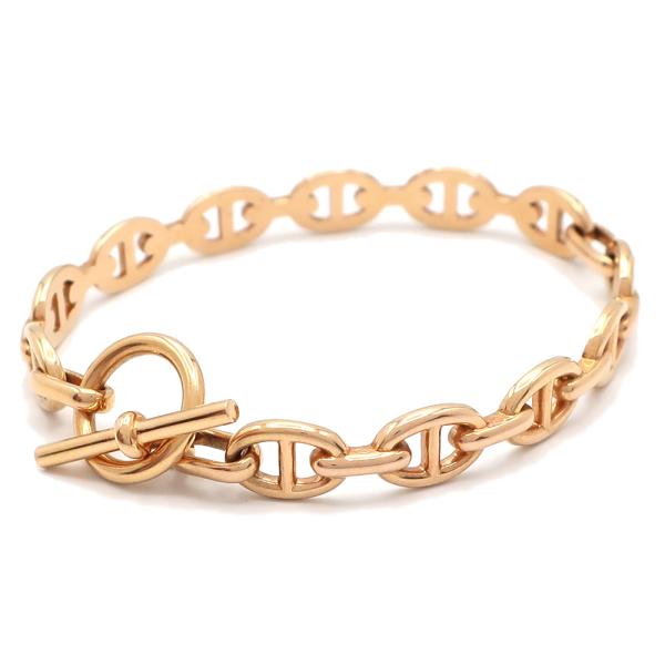 天白】HERMES エルメス シェーヌダンクル アンシェネ ブレスレット