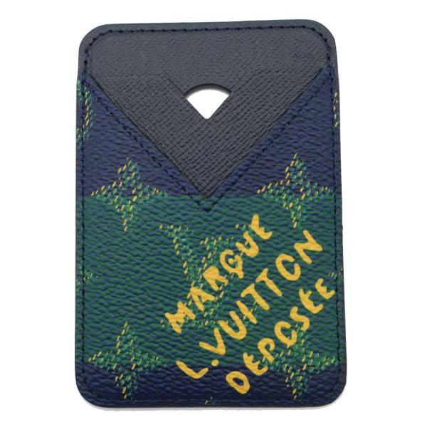 天白】ルイヴィトン ポルトカルトマグネット M26030 モノグラム ブルー