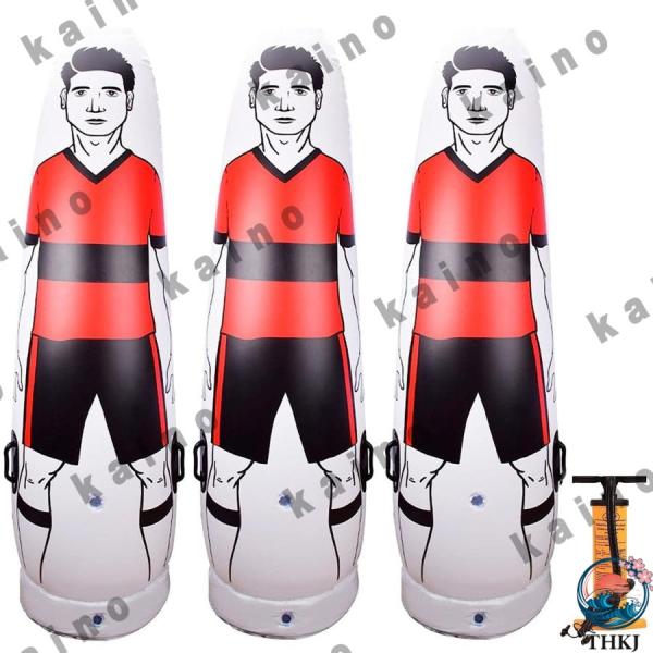 サッカー ダミー 人形 フリーキック練習 ディフェンダートレーニング インフレータブル マネキン フットサル コーナーキック ドリブル 使いやすい