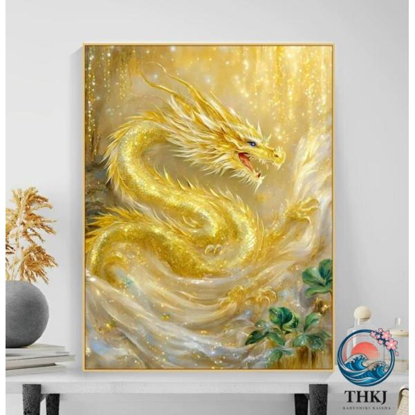 大人の塗り絵 油絵風 数字油絵 DIY 数字塗り絵 40x50cm 油絵 塗り絵  塗り絵セット 竜柄 風景画 数字 キット インテリア雑貨 クリスマ 北欧風 おしゃれ