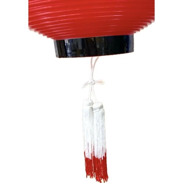 提灯用/紅白二つ房「約10cm」 祭礼提灯 盆提灯