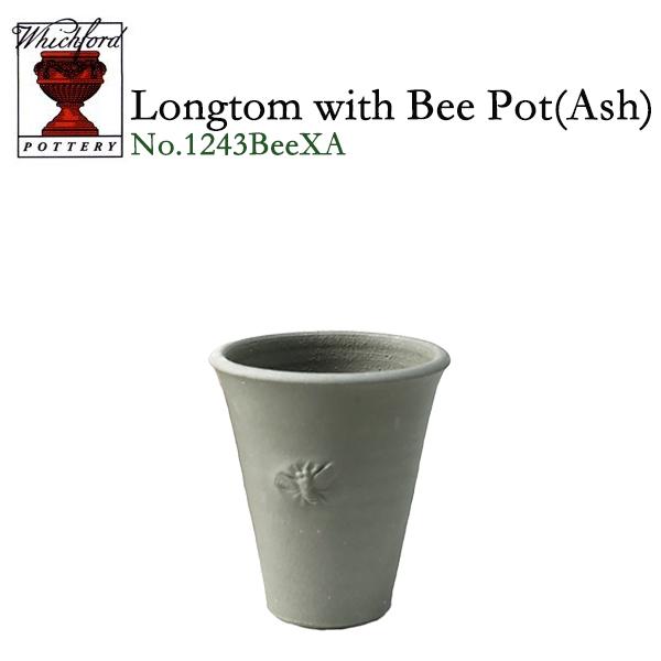 【在庫僅少】ウィッチフォード　テラコッタ　植木鉢　ロングトム With Bee アッシュ 4.5号鉢相当　英国製  LONG TOM Ash