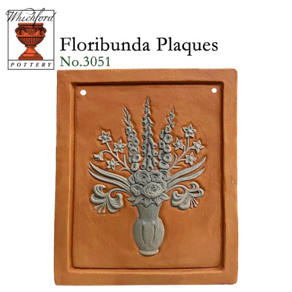 レア　ウィッチフォード　テラコッタ　飾り板  フロリバンダプラーク 　飾り板　イギリス製　Whichford  Floribunda Plaques　large