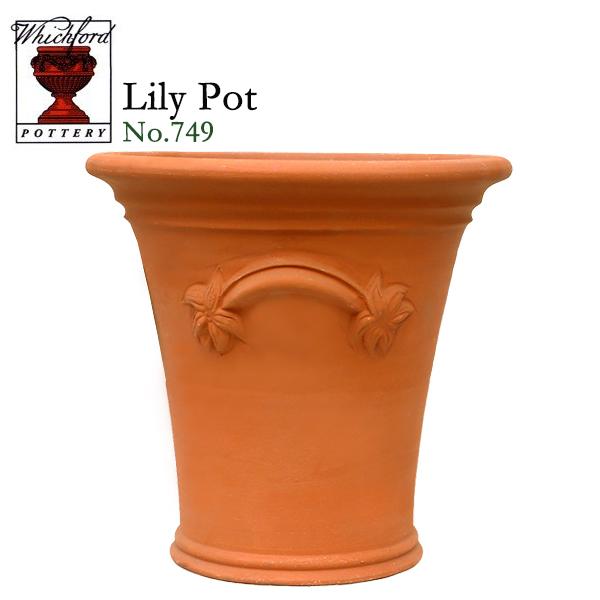 ウィッチフォード　テラコッタ　植木鉢　リリーポット・ユリとリボン ウィッチフォード テラコッタ 植木鉢 リリーポット・ユリと